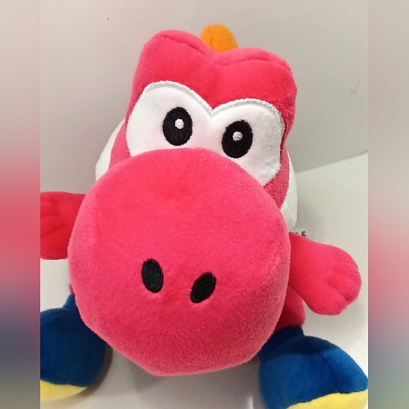 Super Mario 8" Red YOSHI Plush LITTLE BUDDY Nintendo - Picture 4 of 7
